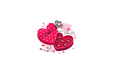 Valentine's Box of Chocolates arrow box free hearts hocolate illustration love love letter valentines vector