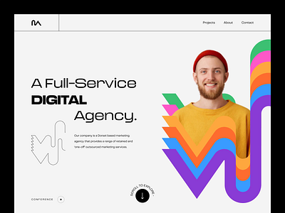 MA - Web Design for Marketing Agency animation colors creative design landing landing page marketing marketing agency minimal motion motion graphics scroll ui ux web web design web ui