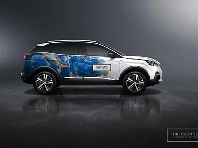 Dr Yasmine company car car dr yasmine logo wrapping