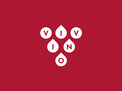 Vivino Logo app drink drop food grape icon logo mark smell symbol taste vivino wine