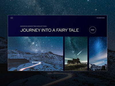 Travel. Journey into a fairy tale 2022 trends a fabulous journey after effects animation art direction creative design journey trip ui ui animation ui elements ux video web web design web design website website animation world