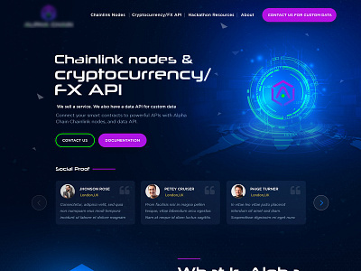 Chainlink Nodes branding design illustration ui ux