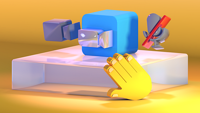 Zoom 3d design graphic design illustration