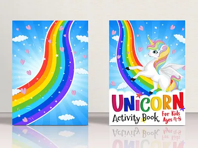 UNICORN ACTIVITY BOOK FOR KIDS activity book activity book for kids activity book for kids ages 4 8 amazon book cover design book cover design cover design for kdp design graphic design illustration kids activity book paperback design paperback for kdp ui unicorn activity book unicorn book unicorn book cover unicorn book for kids unicorn book for kids ages 4 8 ux