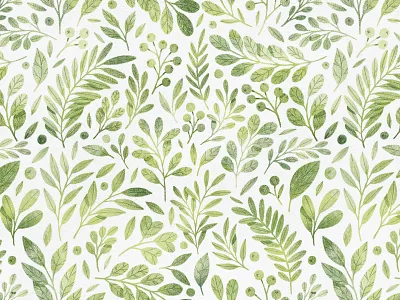 Cute tiny leaves seamless pattern background botanical botany cute florals fabric design fabrics floral pattern illustration leaves pattern seamless textile tiny leaves wallpaper watercolor wrapping paper