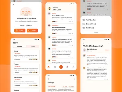 Engage - A Private Discussion Board App branding graphic design ui