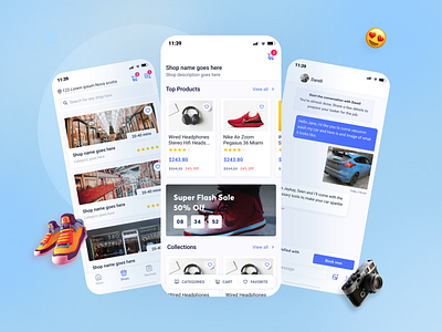 E-Commerce Mobile App app e commerce mobile app product design shop ui ux