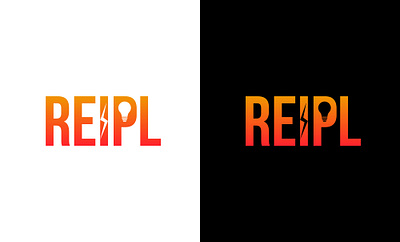 REIPL Electronic Company Logo branding design illustration logo typography vector