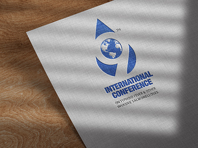 9th International Conference Logo branding graphic design logo