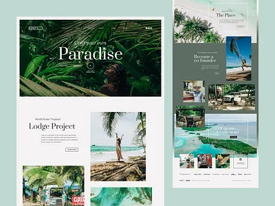 Craft Panama craft homepage panama rental ui ux web webdesign