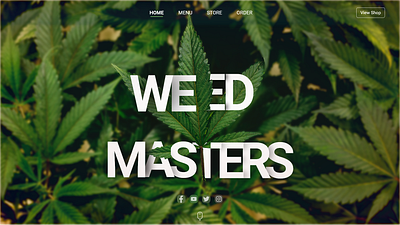 Weed Masters Web Design adobe illustrator adobexd app design ecommerce app illustration