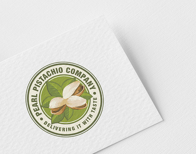 Pearl Pistachio Dryfruits Company Logo animation branding design graphic design illustration logo typography vector