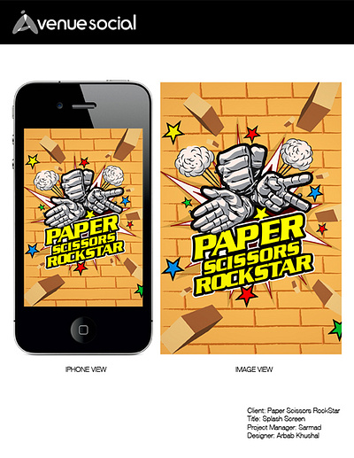 Paper Scissor Rock Splash Screen 3d animation branding graphic design ui