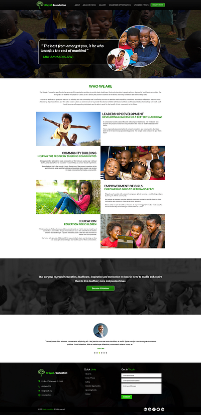 Riayah Donation Design & Development adobe photoshop branding design donation ui ux web design