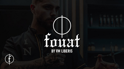 Fouat barber shop brand identity barber barbershop bold elegant fouat hair leontios leosake logologotype sakellis