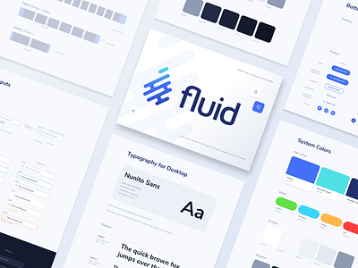 Fluid Design System atomic design components design design system library sketch ui ui design