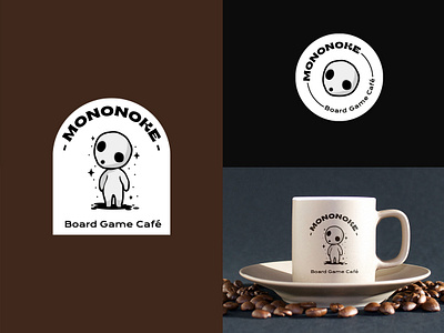 Mononoke Board Game Café redesign (#Breakfastbriefs 002) branding coffe design graphic design illustration logo vector