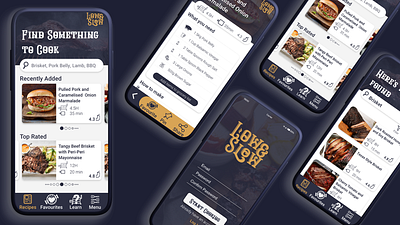 A fun concept app for the dedicated BBQ and Smoker community adobe xd app design mobile app ui ux