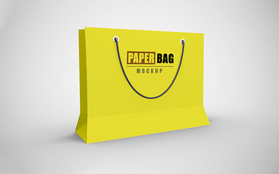 Paper Bag Mockup 3d 3d modelling animation branding cinema 4d explainer video graphics designer lighting logo logo intro mockup modelling motion graphics shopping bag shopping bag mockup texturing ui vector