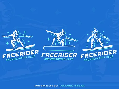 Snowboarders set athletes concept extreme freeride illustration logo people set snowboard board snowboarders sport vector winter