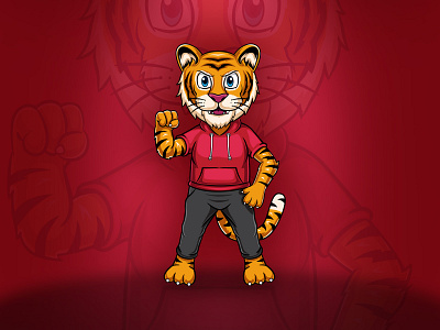 Tiger illustration for mascot apparel artwork attack clothing fight fighter fitness graphic design gym healthy illustration karate logo man mascot self defence sport strength tiger training