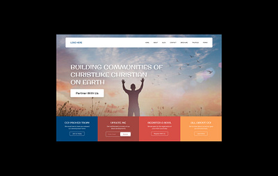 Landing page: homepage church website figma homepage landing page ngo product design ui ui design uiux design website