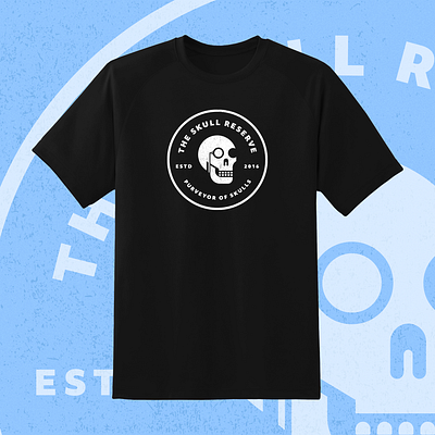 The Skull Reserve Tee black bone bones face shop skeleton skull t shirt tee tshirt white