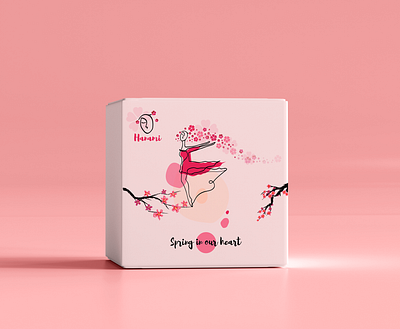 Logo design, brand identity and packaging design of O Hanami adobe illustrator beauty beauty box branding design digital painting illustration logo o hanami package design