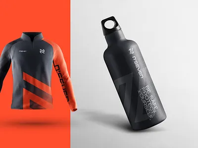 N'Seven - Brand & Naming Concept bottle brand brand design branding clothes design dynamic illustrator logo logos logotype logotypes minimal softshell sport sport logo sportswear vector water