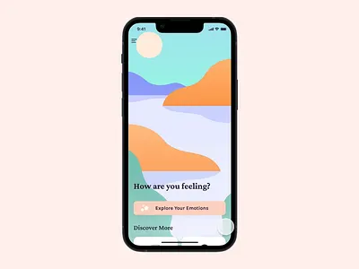 Home Exploration animation bird branding breathing feelings home icons illustration landscape mental health prototype screen sun ui water