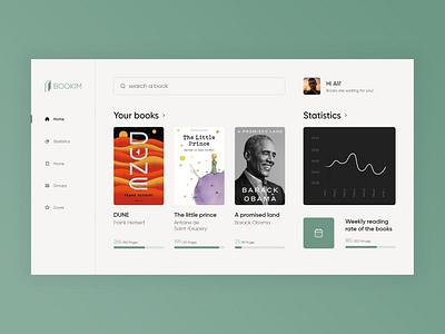 E-book service dashboard app barack obama book dashboard design dune e book graphic design the little prince ui ux web webpage
