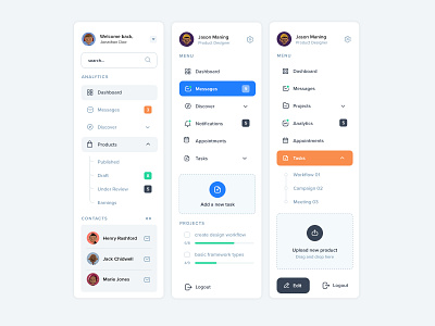 Navigation Styles navigation sidebar template topbar ui cards ui navigation ui styles ui widget
