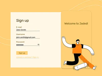 Sign up form dailyui design sign up ui uidaily web