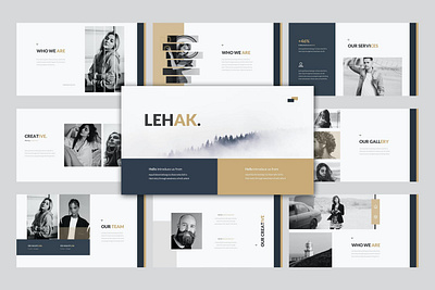 Lehak Multipurpose Template clean colorful company corporate design google slides keynote modern multipurpose multipurpose template photography pitch deck portfolio powerpoint studio template unique web design web development website