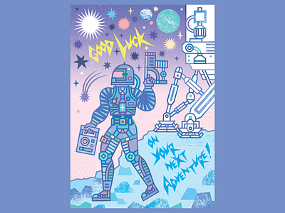 'G.L.O.Y.N.A.' — Leavingcard characterdesign design graphic design greetingscard illustration