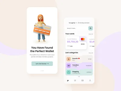 wallet app mobile design app art banking cash design figma finance illustration loan mobile pay price send shopping system ui ux wallet web website