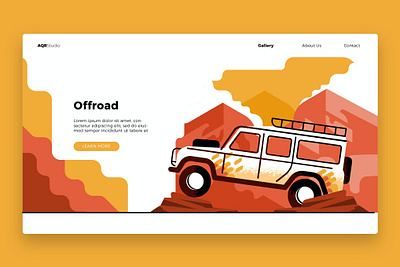 Offroad - Banner & Landing Page app banner branding design development icon illustration landing landing page offroad photo process studio technology ui ui design ux ux design webapp website