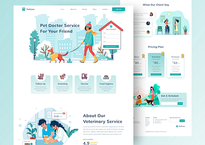 PetCare designinspiration petcare petcarewebsite petvet website ui ui daily ui inspiration ui web design uiux user experience user interface ux research veterinarywebsite vetwebsitetemplate web web mockup web ui design webdesign website design website template