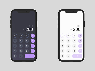 DAILY UI #004 · Calculadora app calc challenge dailyui design illustration ui