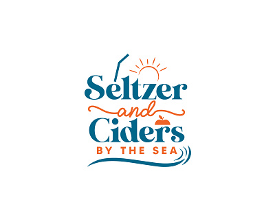 Seltzer and Ciders by the Sea branding design graphic design icon logo typography