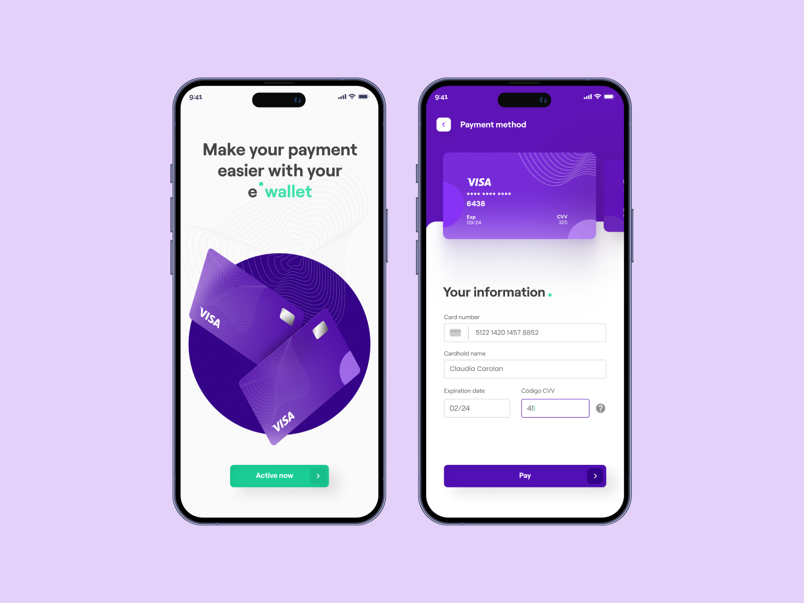 Credit Card Checkout | Daily UI 002 card checkout creditcard figma information payment purple ui ux visa