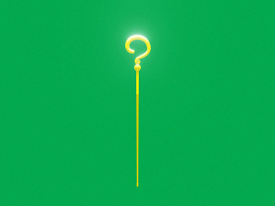 The Riddler's Staff batman blender3d dc comics design digital dribbbleweeklywarmup illustration the riddler weapons