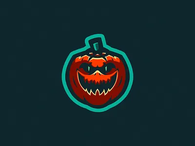 Scary Pumpkin design esport logo esportlogo esports esports logo esports mascot gaming logo gaminglogo illustration logo