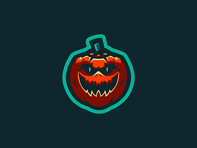 Scary Pumpkin design esport logo esportlogo esports esports logo esports mascot gaming logo gaminglogo illustration logo