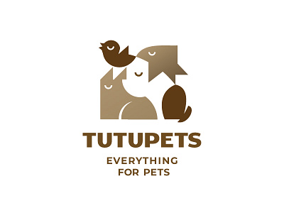 Tutupets branding identity logo logodesigner logomark pet sign