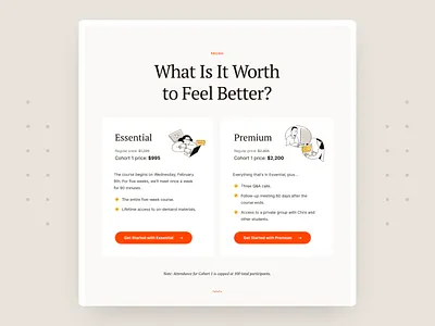TimeAnxiety.com landing page sales page ui design web design