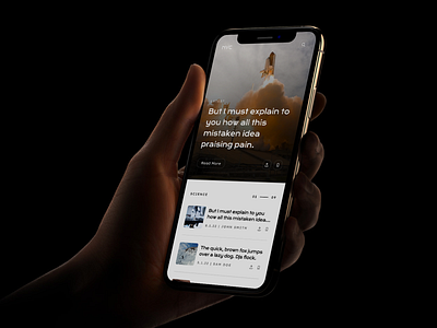 NYC News - iPhone Mockup adobe xd app design graphic hand mockup idea iphone mockup news nyc ui