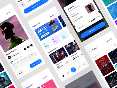 NFT Marketplace App app design dotchallenge midschallenge ui ux