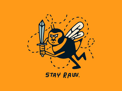 Ulvade Bee Warrior bee logo bee mascot branding design farmers market food packaging graphic design honey honey mascot illustration logo mascot merch merch design organic small business typography