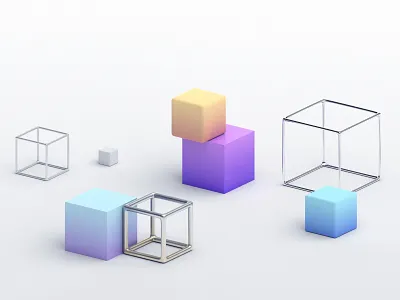Cubes 3d abstract art background blender3d block box clean cube design geometric illustration minimal render shape simple visual